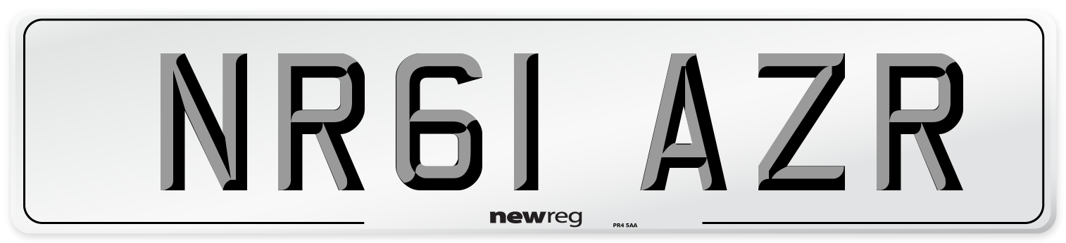 NR61 AZR Number Plate from New Reg